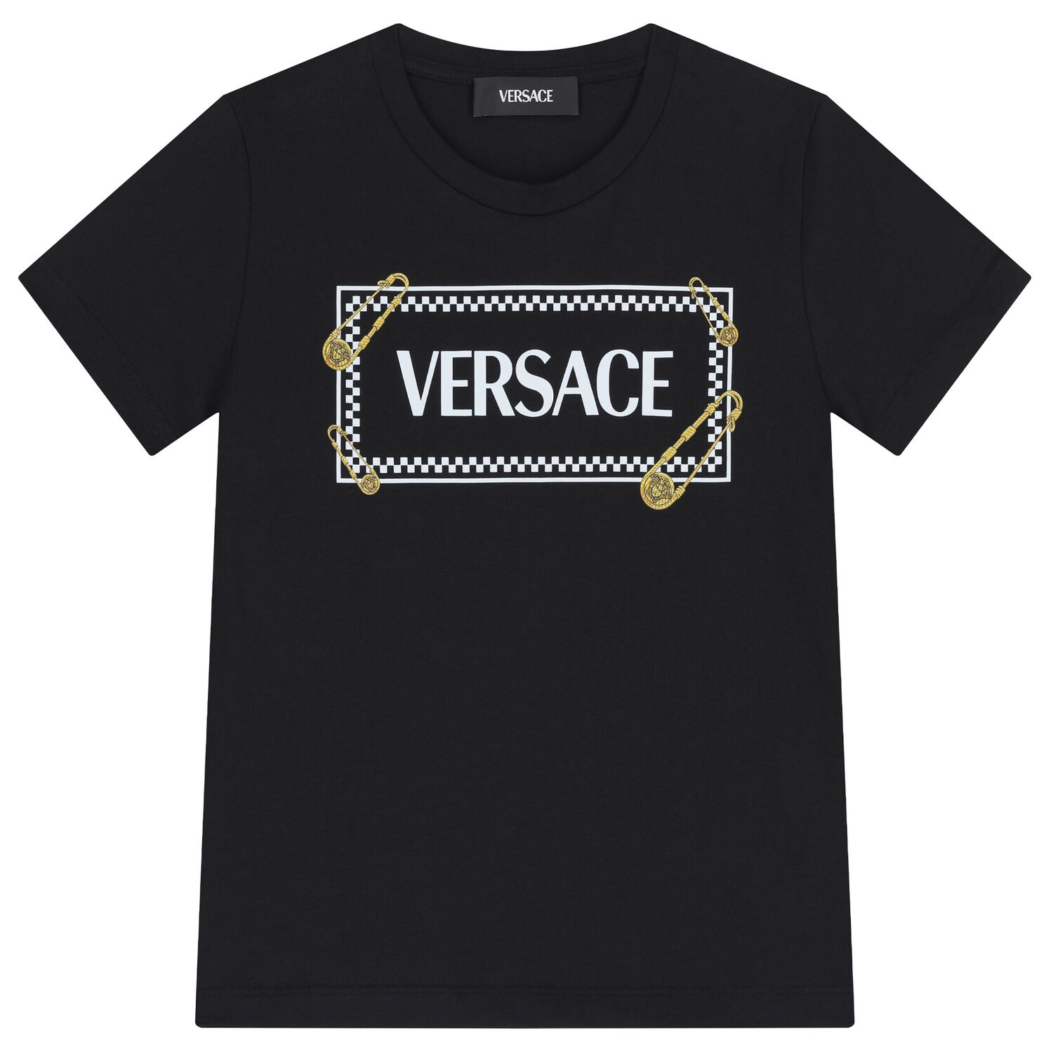 Boys Black Logo T-Shirt, 1, hi-res