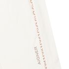 Girls Ivory Logo Trousers, 1, hi-res