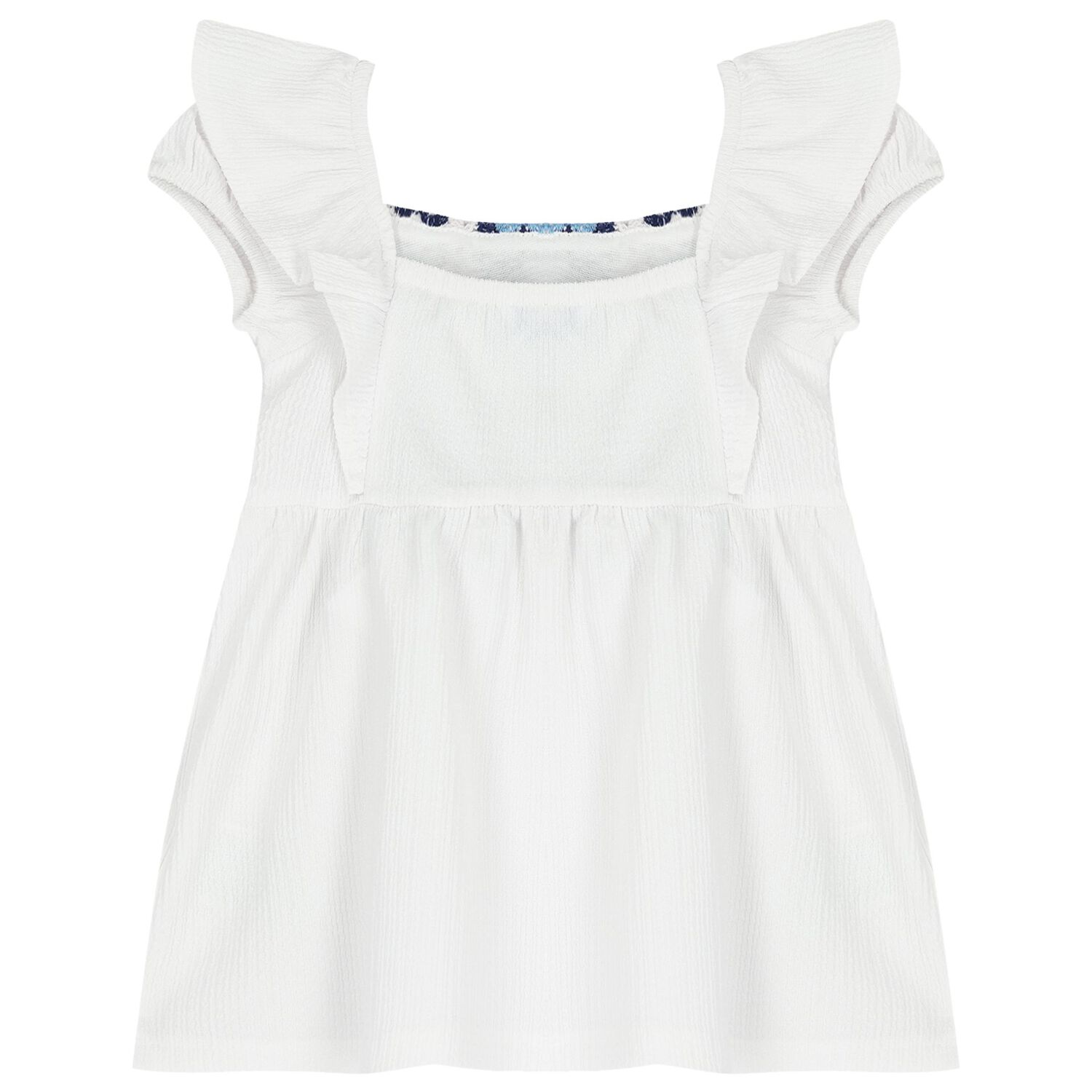 Girls White & Navy Blue Leggings Set, 2, hi-res image number null