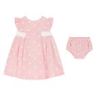 Baby Girls Pink & Ivory Dress Set, 1, hi-res