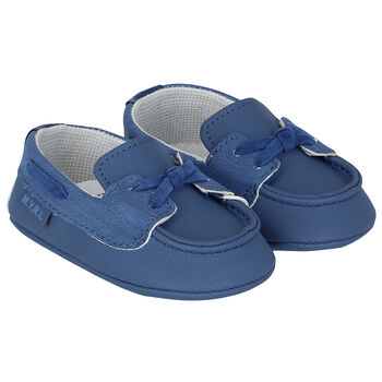 Baby Boys Blue Pre-Walker Mocassins