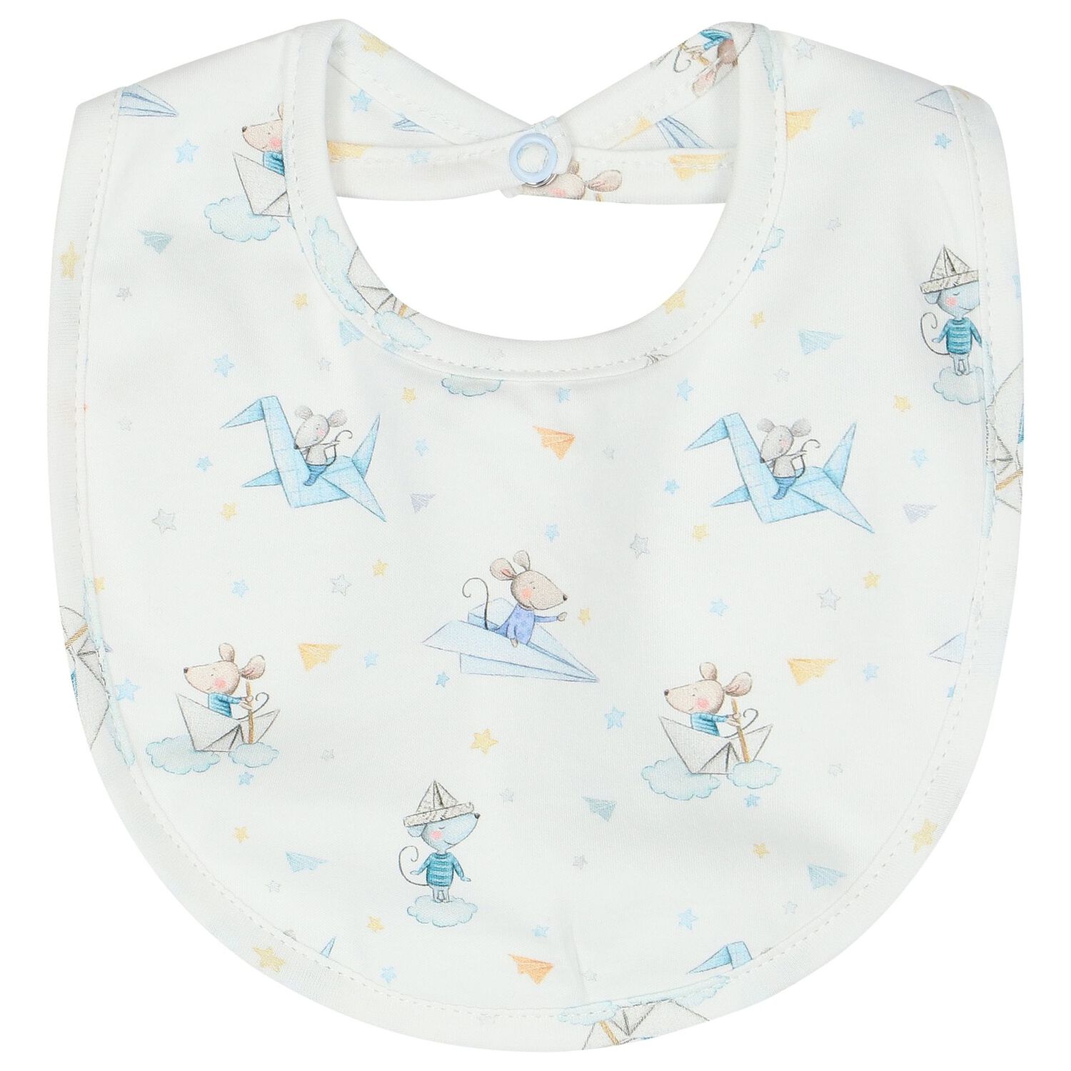 Baby Boys White Cute Mouse Babygrow Set, 1, hi-res