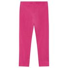 Girls Pink Logo Leggings, 2, hi-res