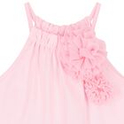 Girls Pink Flower Top, 1, hi-res