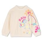 Girls Beige Sequin Rainbow Sweatshirt, 1, hi-res