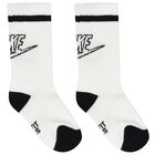 Boys White, Black & Grey Logo Socks ( 6-Pack ) , 1, hi-res