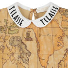 Girls Beige Geo Map T-Shirt, 1, hi-res