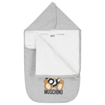 Grey Teddy Bear Logo Baby Nest
