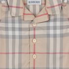 Beige Check Baby Romper, 1, hi-res