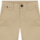 Boys Beige Shorts, 3, hi-res