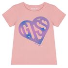Girls Pink Logo T-Shirt, 1, hi-res