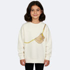 Girls Ivory Bag Logo Sweatshirt, 1, hi-res