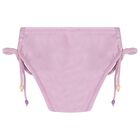 Girls Lilac, Black & Ivory Zig-Zag Crochet Bikini, 1, hi-res