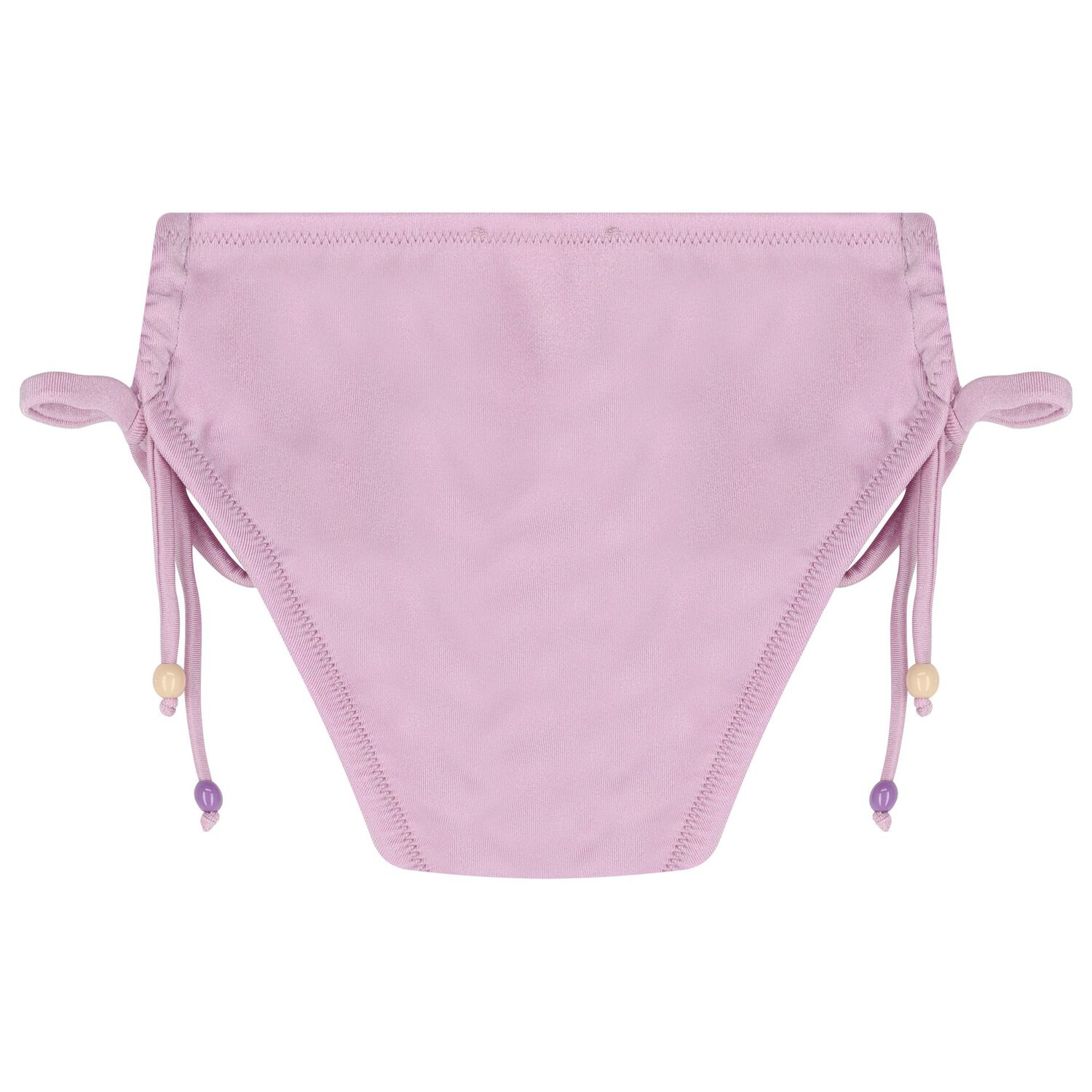 Girls Lilac, Black & Ivory Zig-Zag Crochet Bikini, 1, hi-res