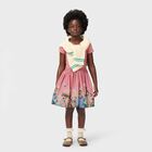 Girls Pink Animals Dress, 2, hi-res