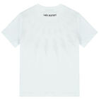 Boys White & Black Thunderbolt T-Shirt, 3, hi-res