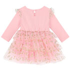 Younger Girls Pink & Gold Tutu Dress, 1, hi-res