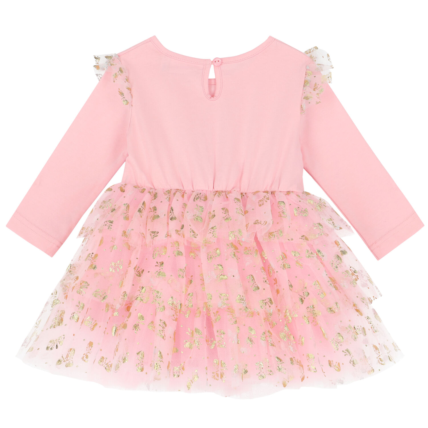 Younger Girls Pink & Gold Tutu Dress, 1, hi-res image number null