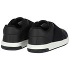 Black Logo Trainers, 2, hi-res