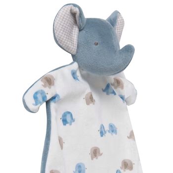Blue & White Elephant Doudou Comforter