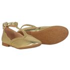 Girls Gold Shoes, 3, hi-res