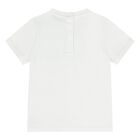 Younger Boys White & Blue Zig Zag T-Shirt, 1, hi-res