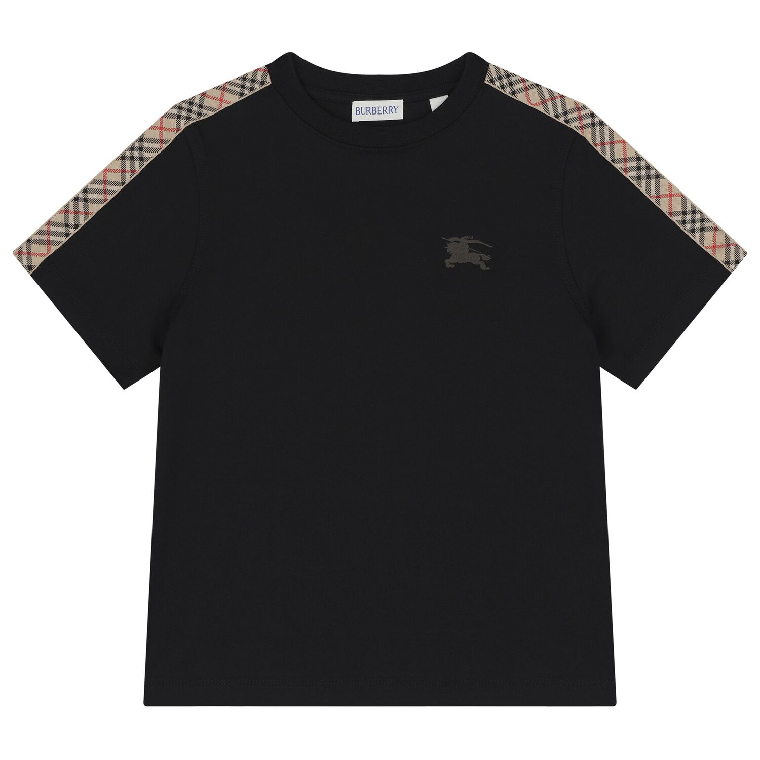 Black Logo Check T-Shirt, 1, hi-res image number null