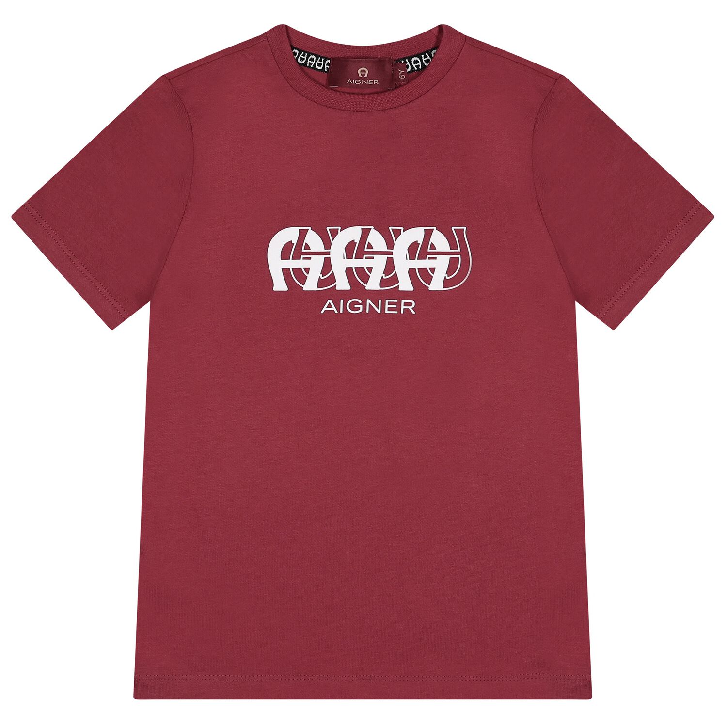 Boys Burgundy Logo T-Shirt, 1, hi-res