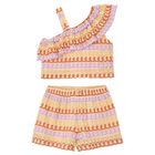 Girls Multi-Coloured Knitted Shorts Set, 1, hi-res