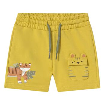 Younger Boys Yellow Tiger Shorts