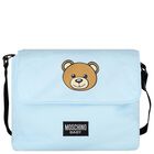 Blue Teddy Bear Baby Changing Bag, 4, hi-res