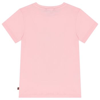 Girls Pink Bag Logo T-Shirt