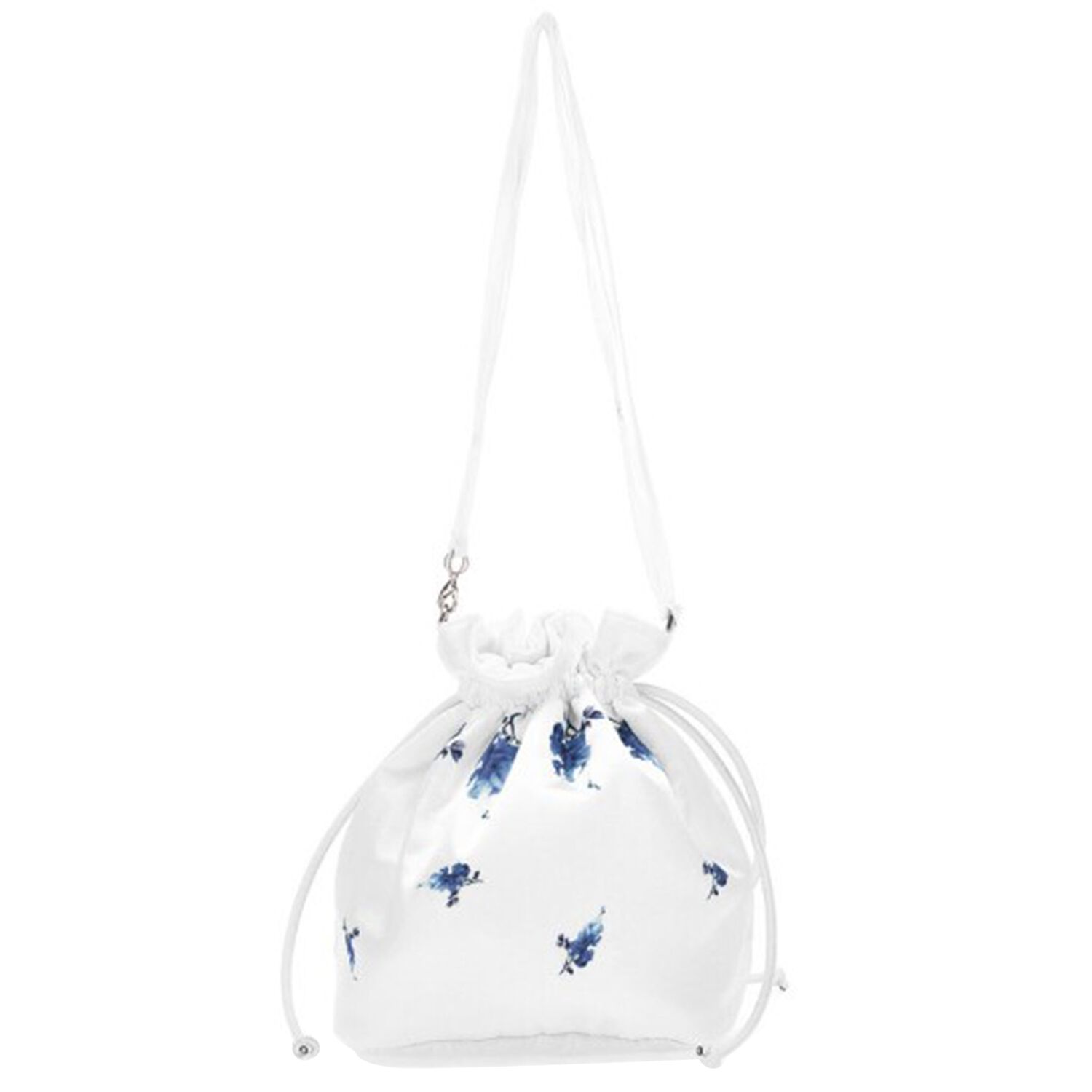 Girls Ivory Floral Satin Bag, 2, hi-res