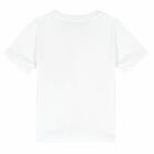 Boys White Cotton T-Shirt, 1, hi-res