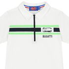 Younger Boys White Logo Polo Shirt, 1, hi-res