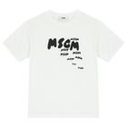 Boys White Logo T-Shirt, 1, hi-res
