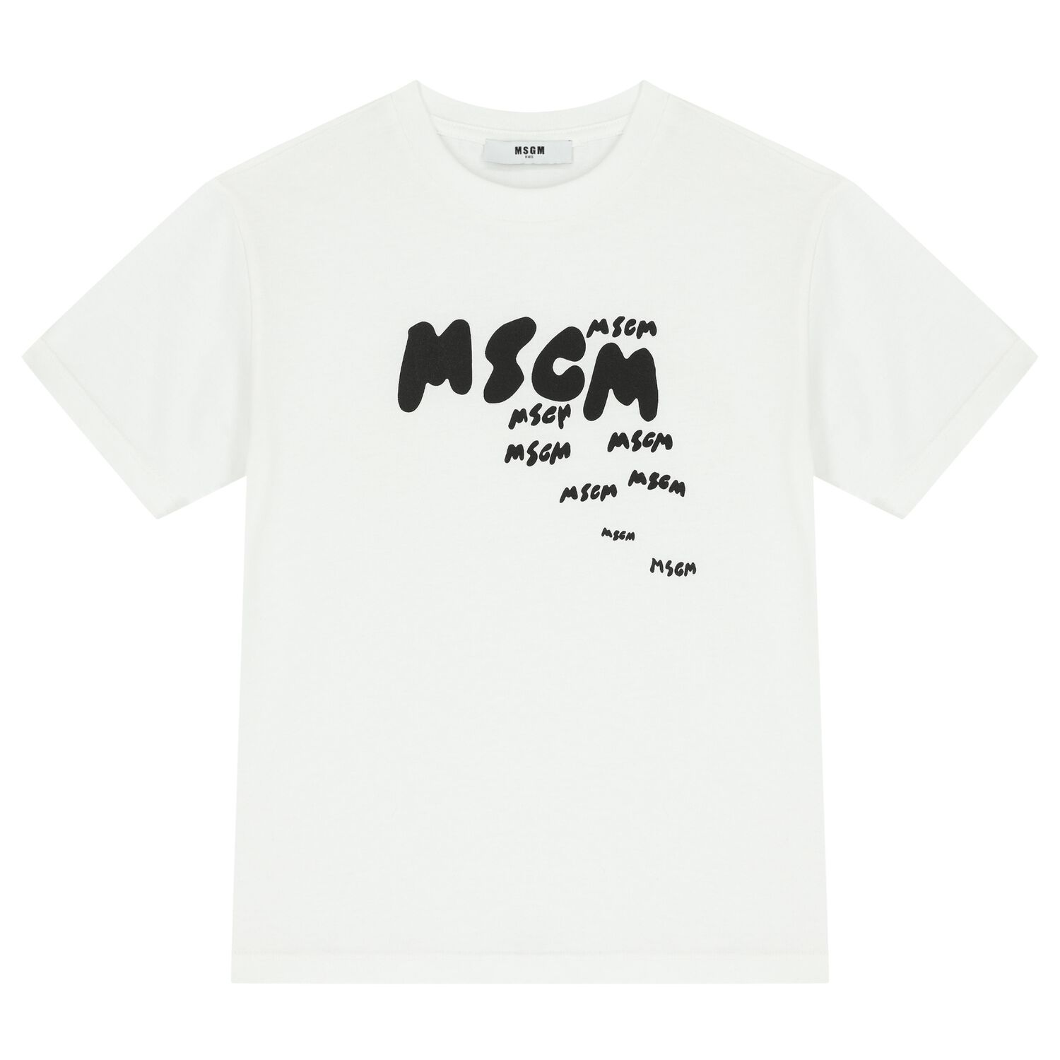 Boys White Logo T-Shirt, 1, hi-res