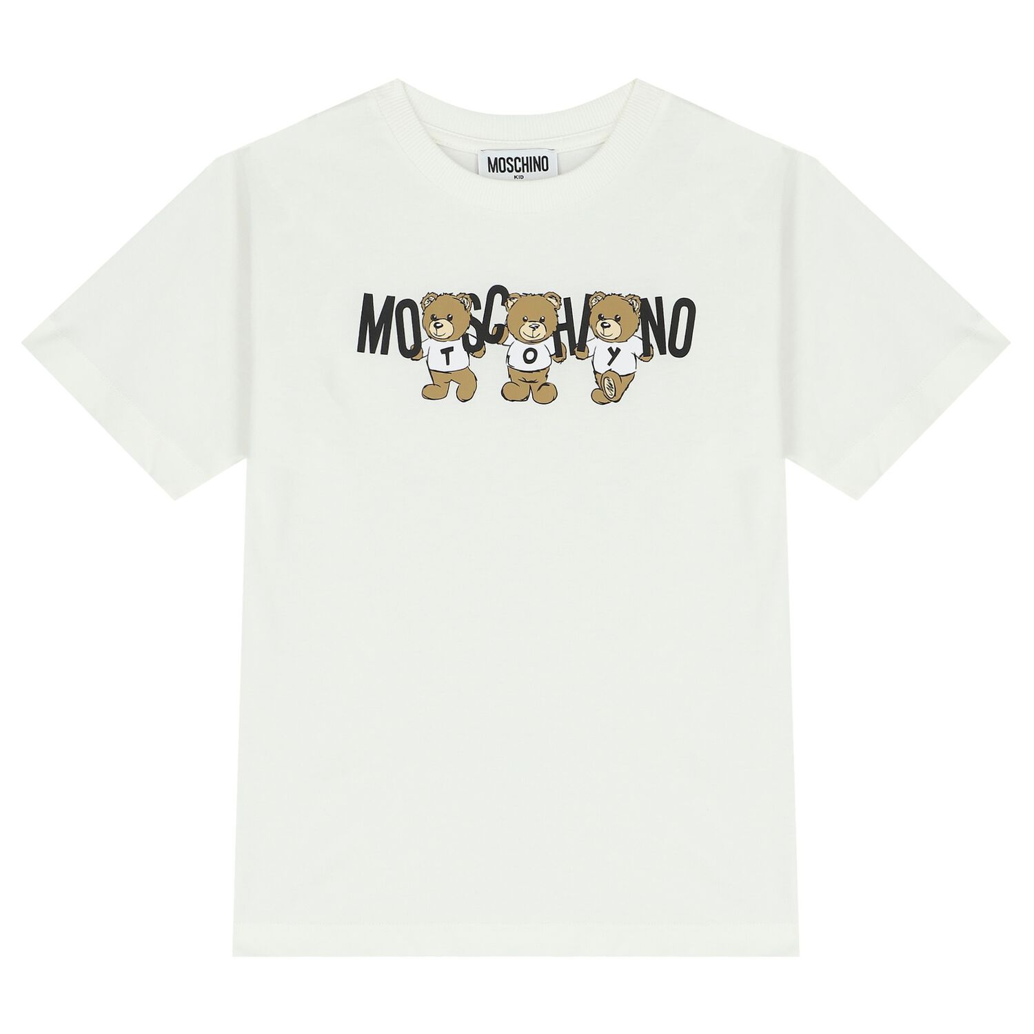 Ivory Teddy Bear Logo T-Shirt, 1, hi-res