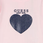Baby Girls Pink Heart Babygrow, 1, hi-res