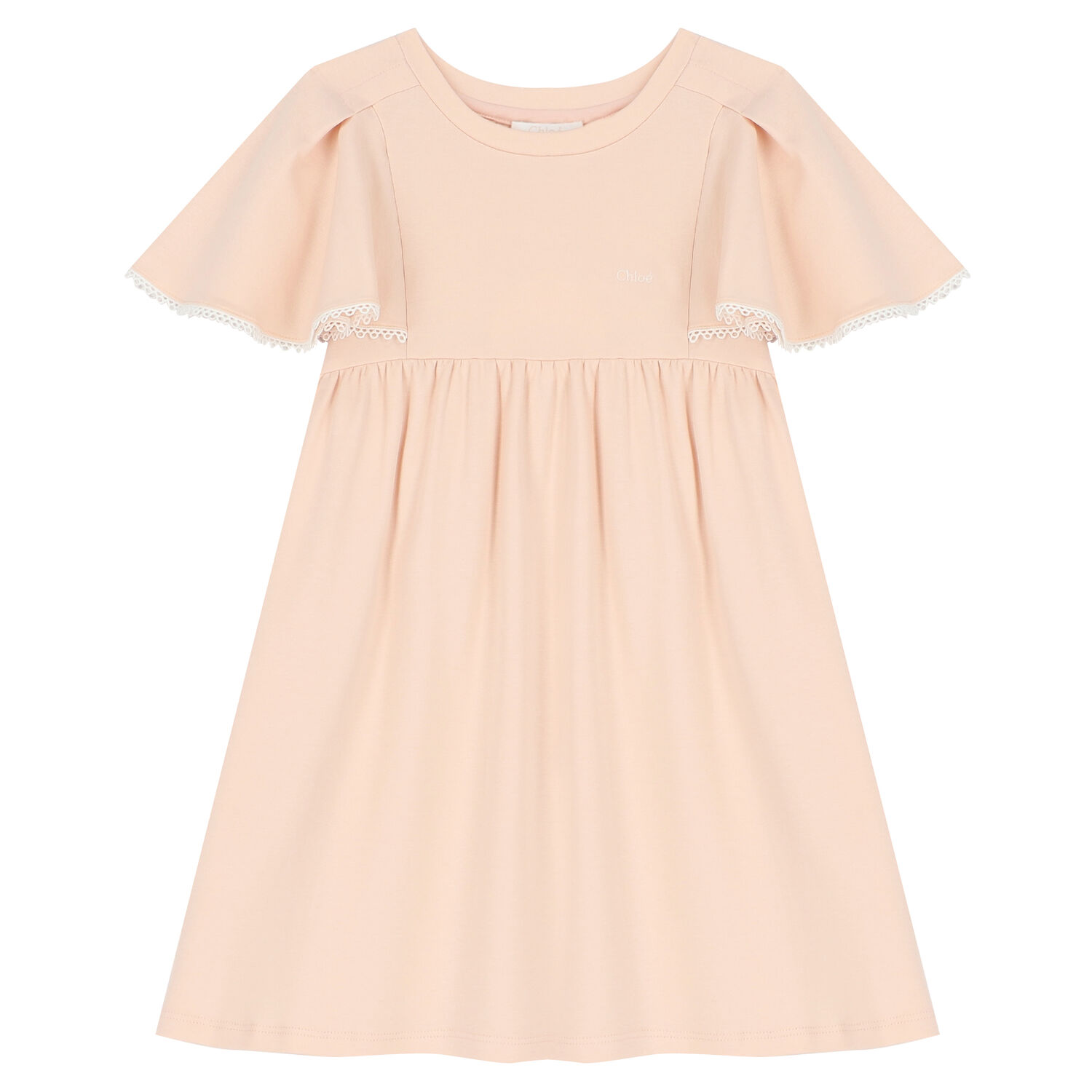 Girls Pink Logo Dress, 1, hi-res