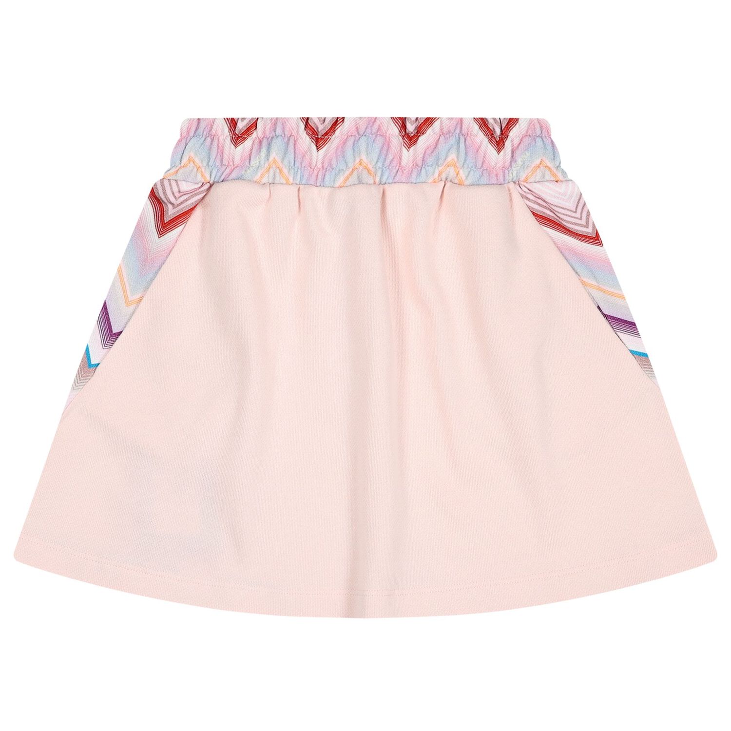 Girls Pink Zig Zag Skirt, 1, hi-res