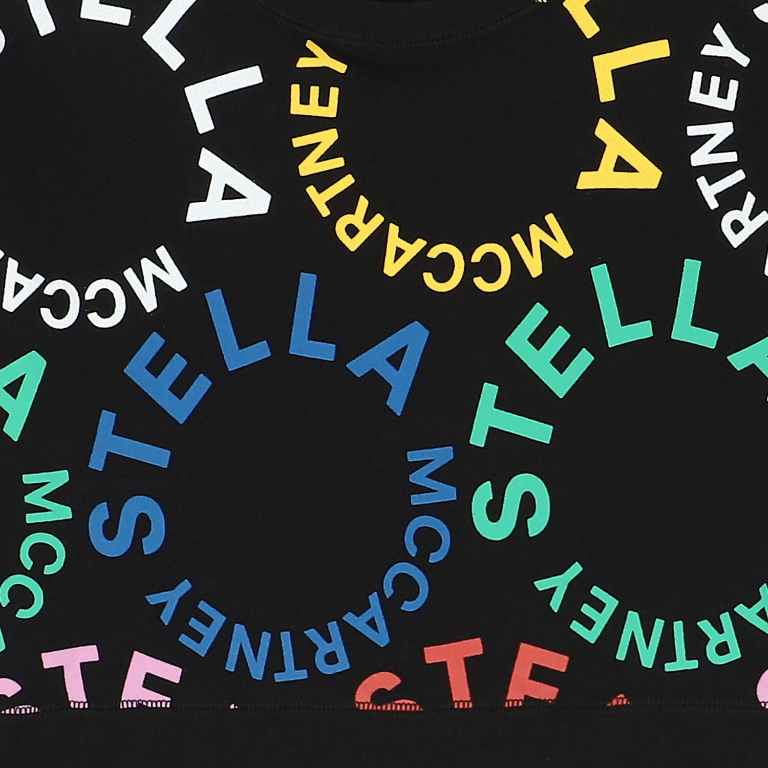 Girls Black Logo Sweatshirt, 1, hi-res