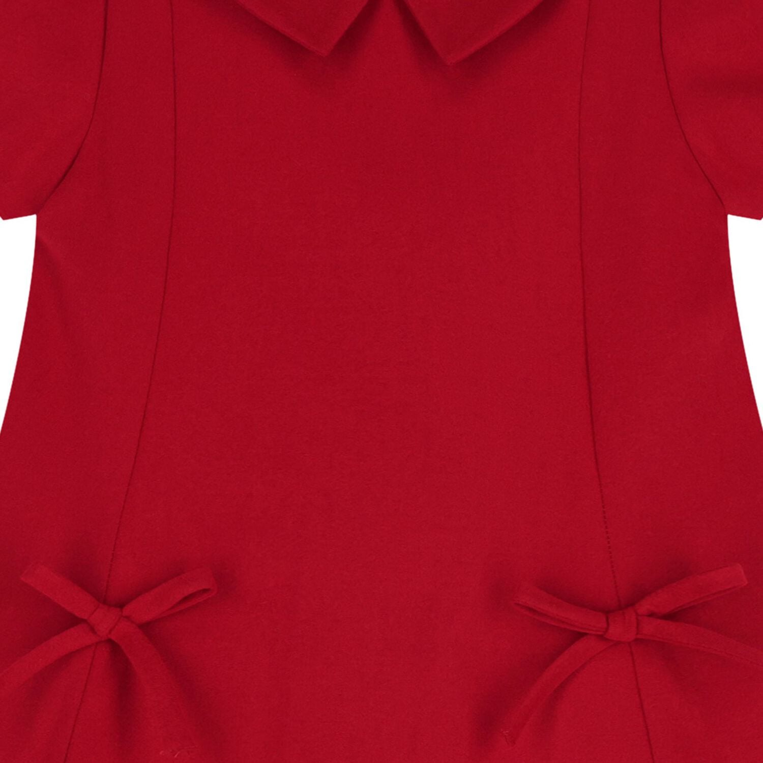 Girls Red Bow Dress, 2, hi-res