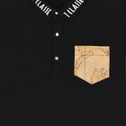 Boys Black Geo Map Polo Shirt, 2, hi-res