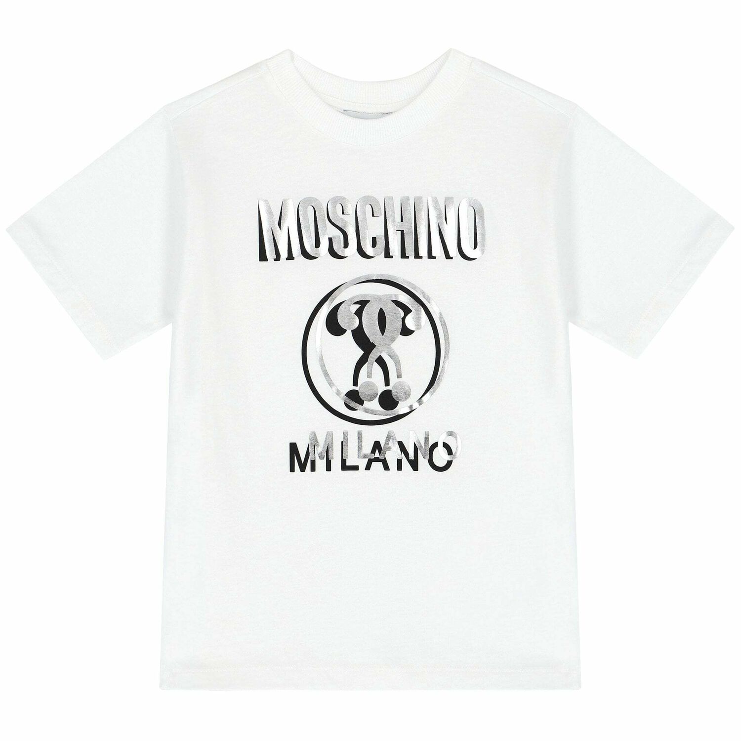 Boys White Logo T-Shirt, 2, hi-res image number null