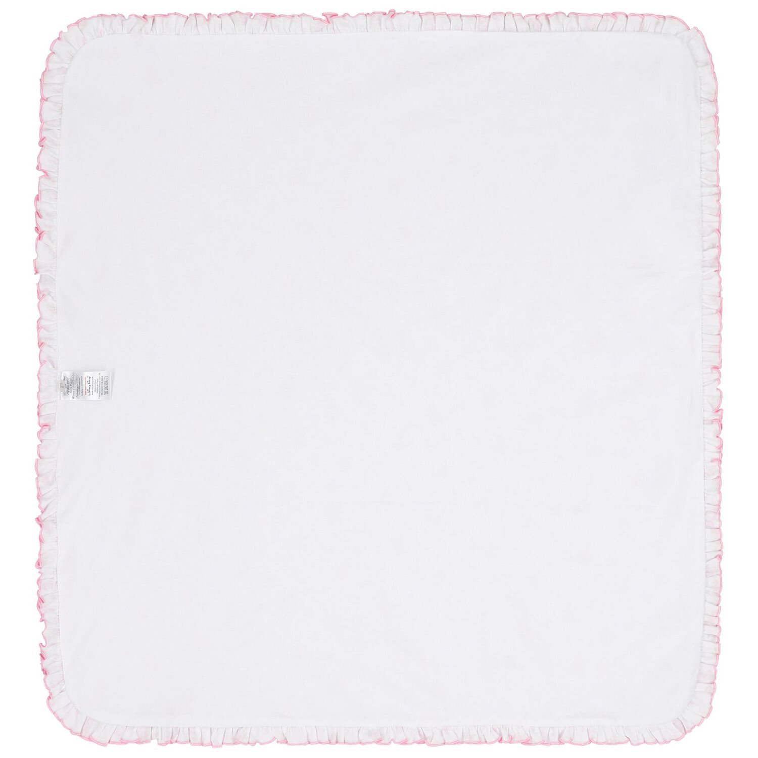 Baby Girls White & Pink Roses & Blooms Blanket, 1, hi-res