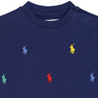 Baby Boys Navy Blue Logo T-Shirt, 1, hi-res