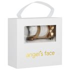 Baby Girls Gold Glitters Pre Walker Shoes, 1, hi-res