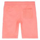 Boys Neon Orange Jersey Shorts, 2, hi-res