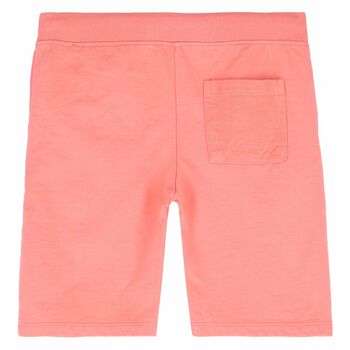Boys Neon Orange Jersey Shorts